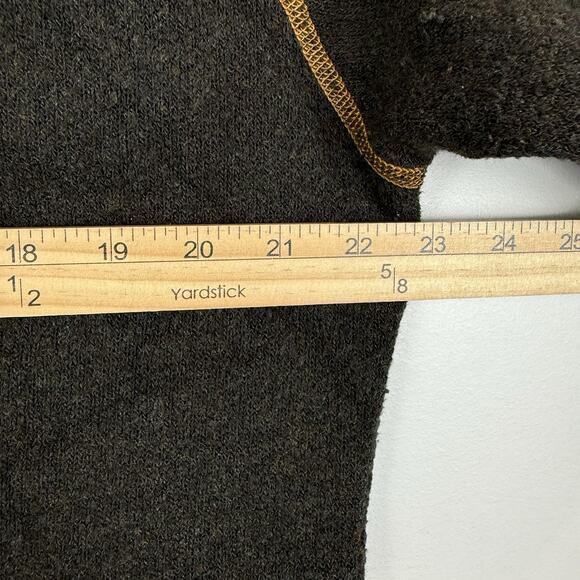 Kuhl Alfpaca Fleece Pullover Sweater Men L Dark Brown 1/4 Zip Long Sleeve Cozy - Picture 7 of 8